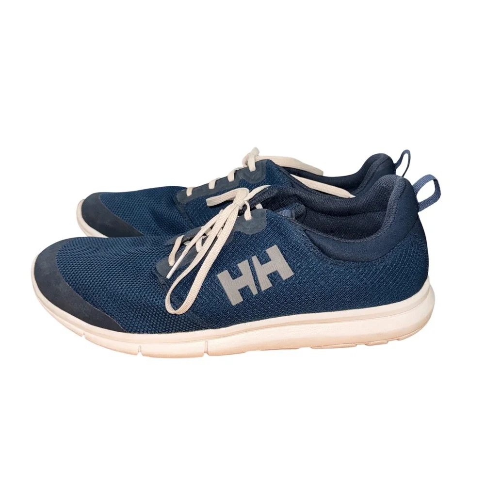 Helly Hansen Feathering Mens 13 Pre-Owned Sailing Shoes Navy Blue‎ Mesh Sneakers